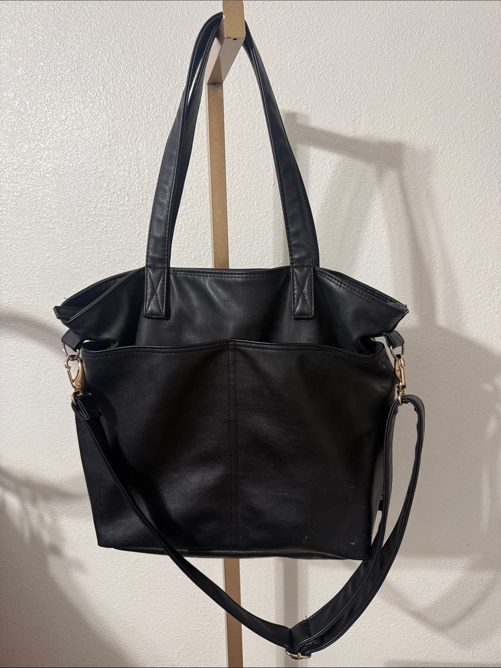 Simple Modern- Vegan Leather Tote Bag with Detachable Strap -Handbag